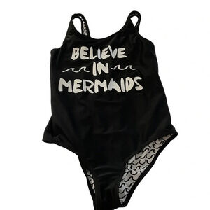 Art Class One Piece Black Mermaid Swimsuit